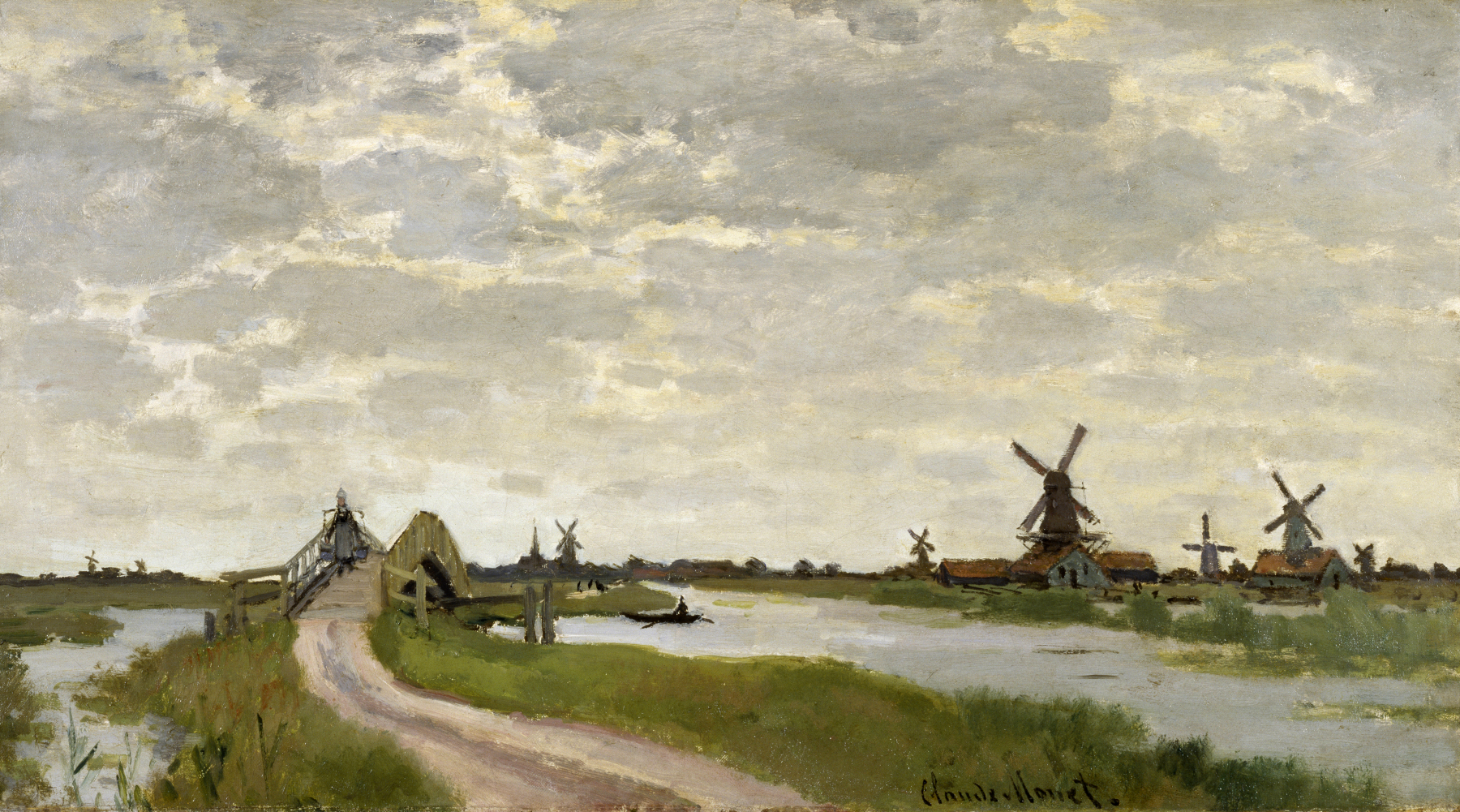 Windmills at Haaldersbroek, Zaandam 1871
